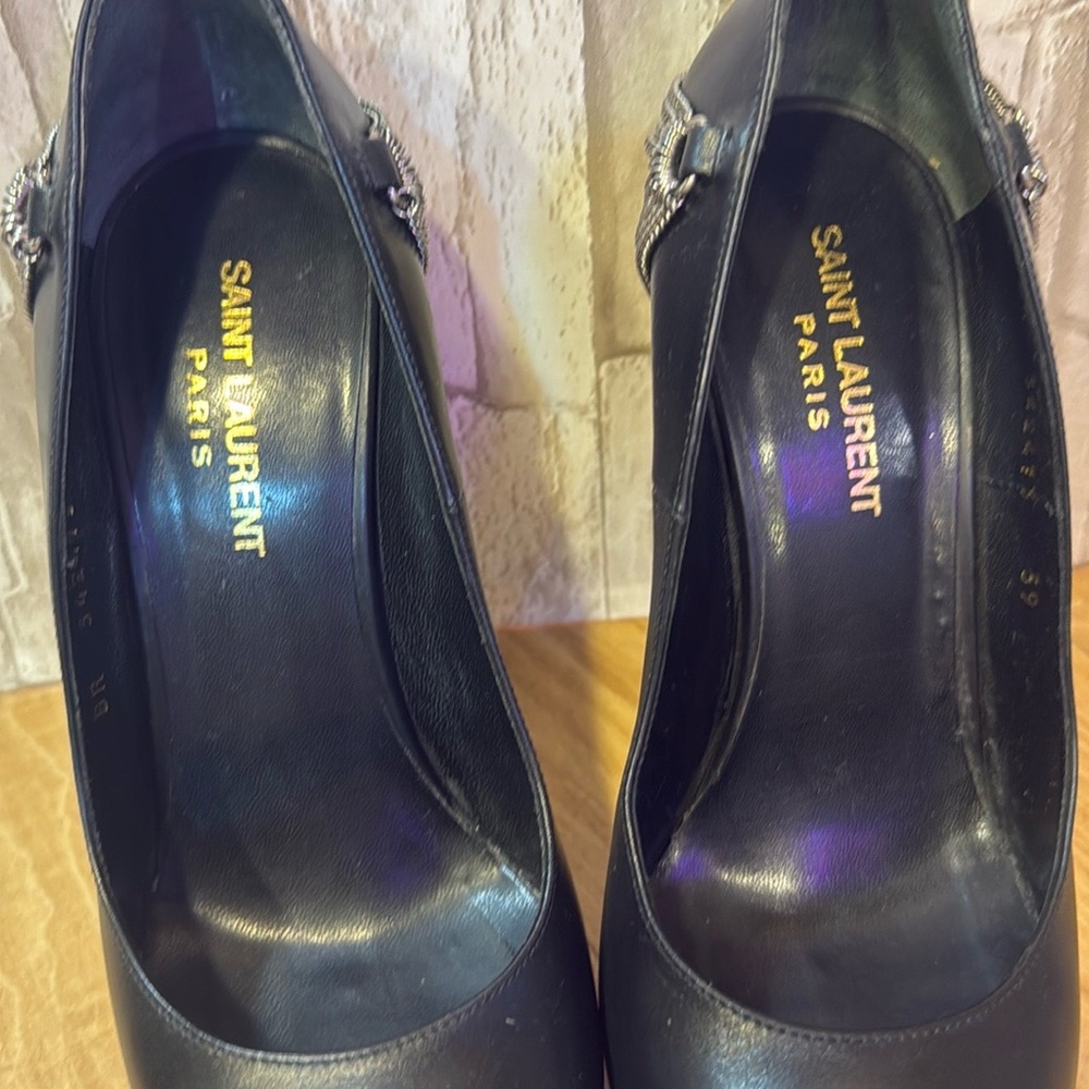 Saint Laurent Black Women's Heels - Picture 9 of 16